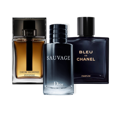 Special Offer 3 Perfumes - Sauvage Dior, Bleu de Chanel, and Dior Homme Intense 100ml